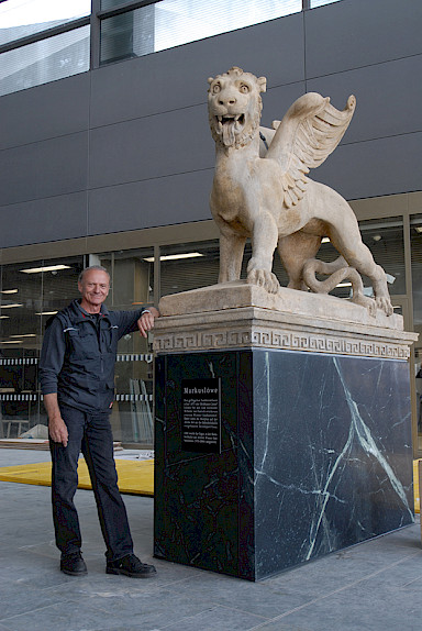 Managing Director Erich Pummer and Lion of St. Mark
