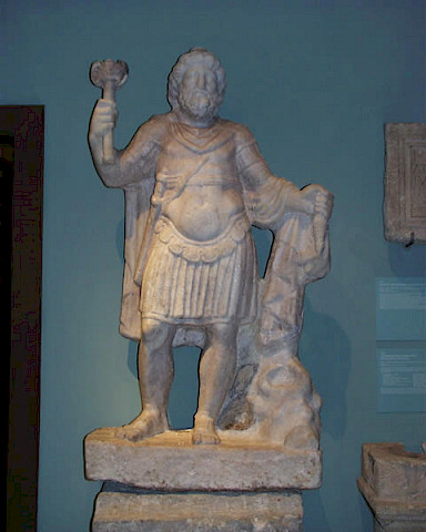 Originalskulptur anno 400 n. Chr., H = 160 cm Höhe 160 cm