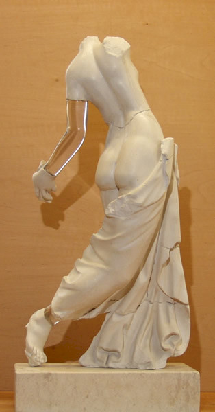 Dancing maenad in Carrara marble, 4th century AD