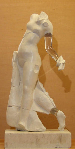 Dancing maenad in Carrara marble, 4th century AD