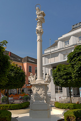 Mariensäule, nach Fertigstellung