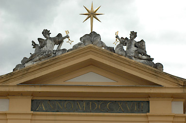 Pediment, previous condition