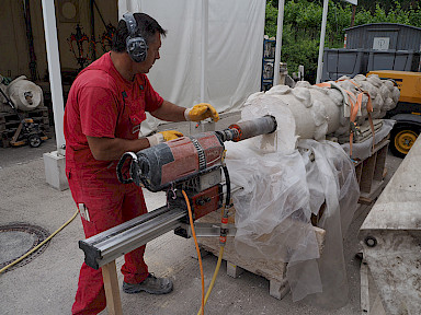 Drill out of the tenon