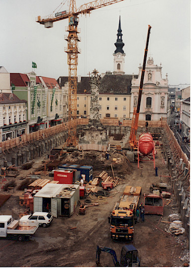 Underground parking, construction site