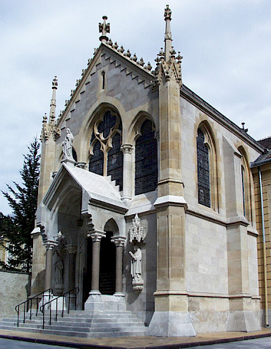 Main portal facade and nave, after restoration