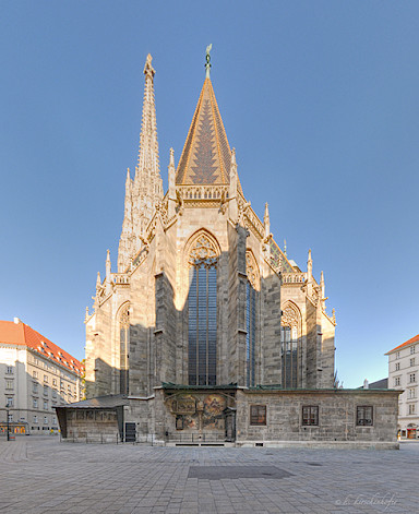 Albertinischer choir and south tower top fully restored